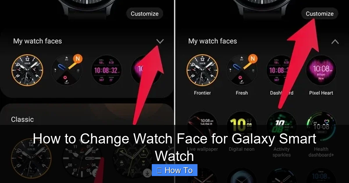 How to Change Watch Face for Galaxy Smart Watch