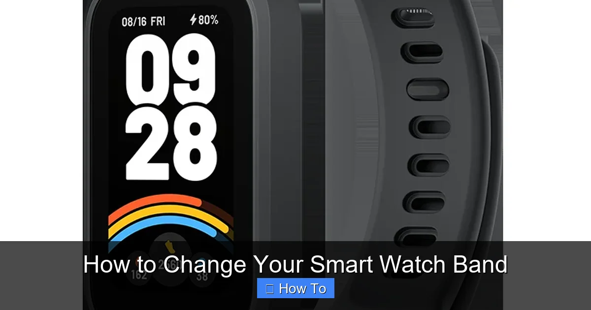 How to Change Your Smart Watch Band