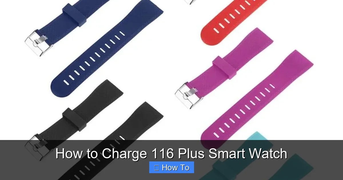 How to Charge 116 Plus Smart Watch