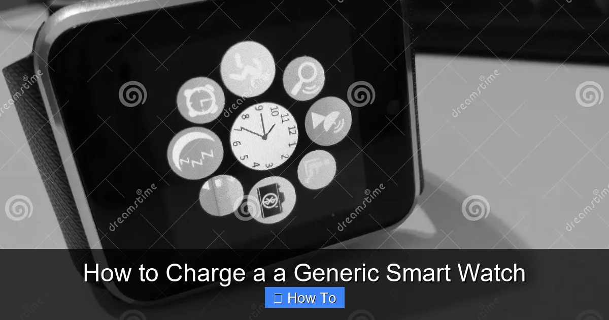 How to Charge a a Generic Smart Watch
