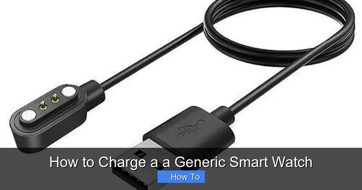 How to Charge a a Generic Smart Watch