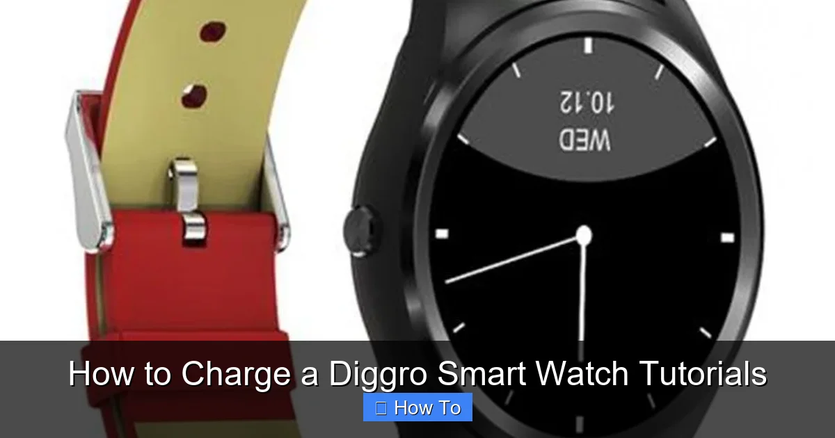 How to Charge a Diggro Smart Watch Tutorials