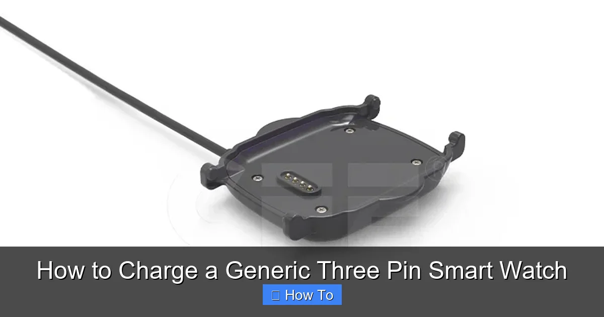 How to Charge a Generic Three Pin Smart Watch