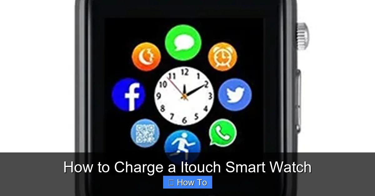 How to Charge a Itouch Smart Watch