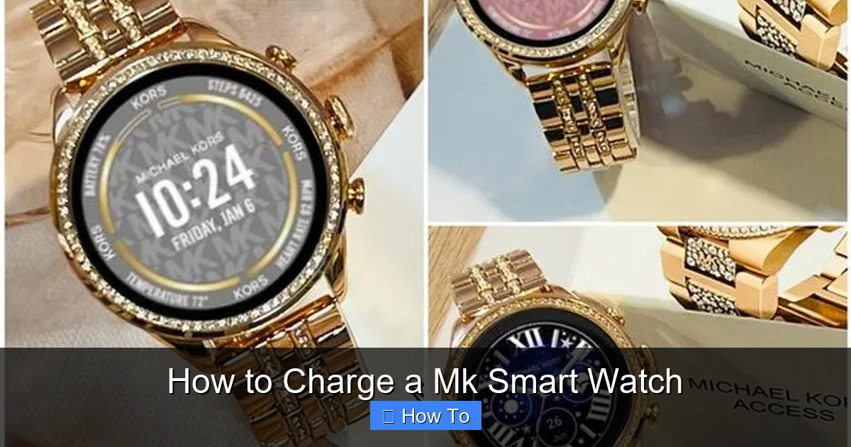 How to Charge a Mk Smart Watch