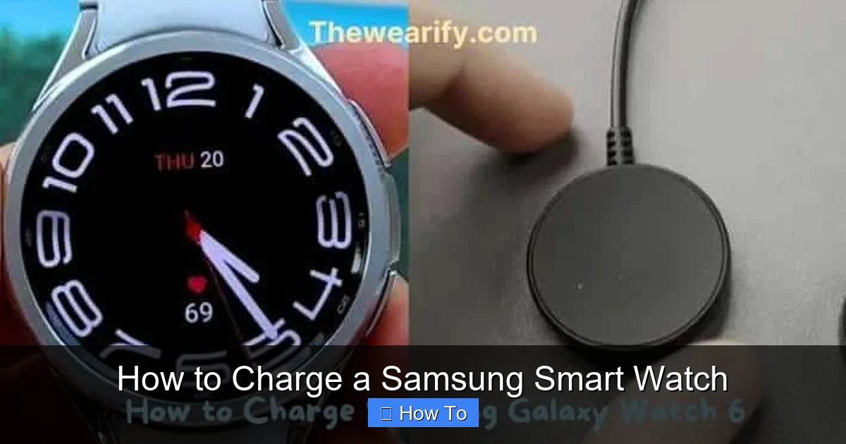 How to Charge a Samsung Smart Watch
