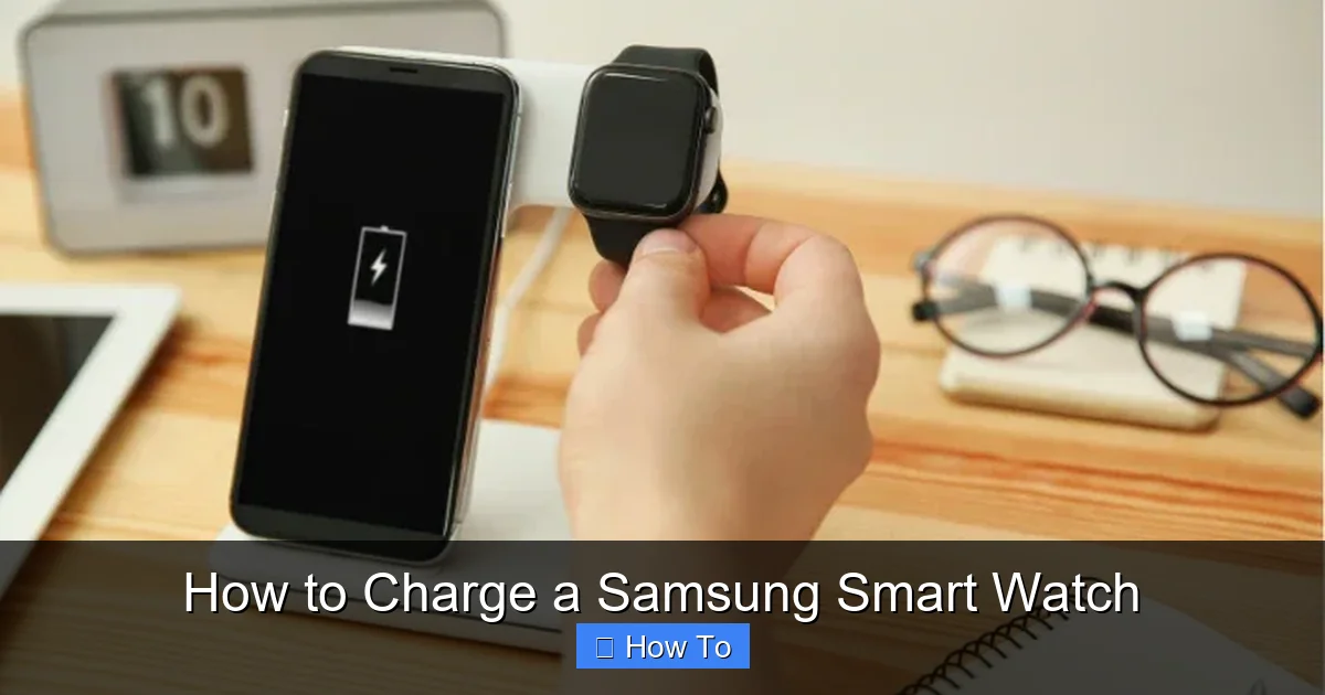 How to Charge a Samsung Smart Watch