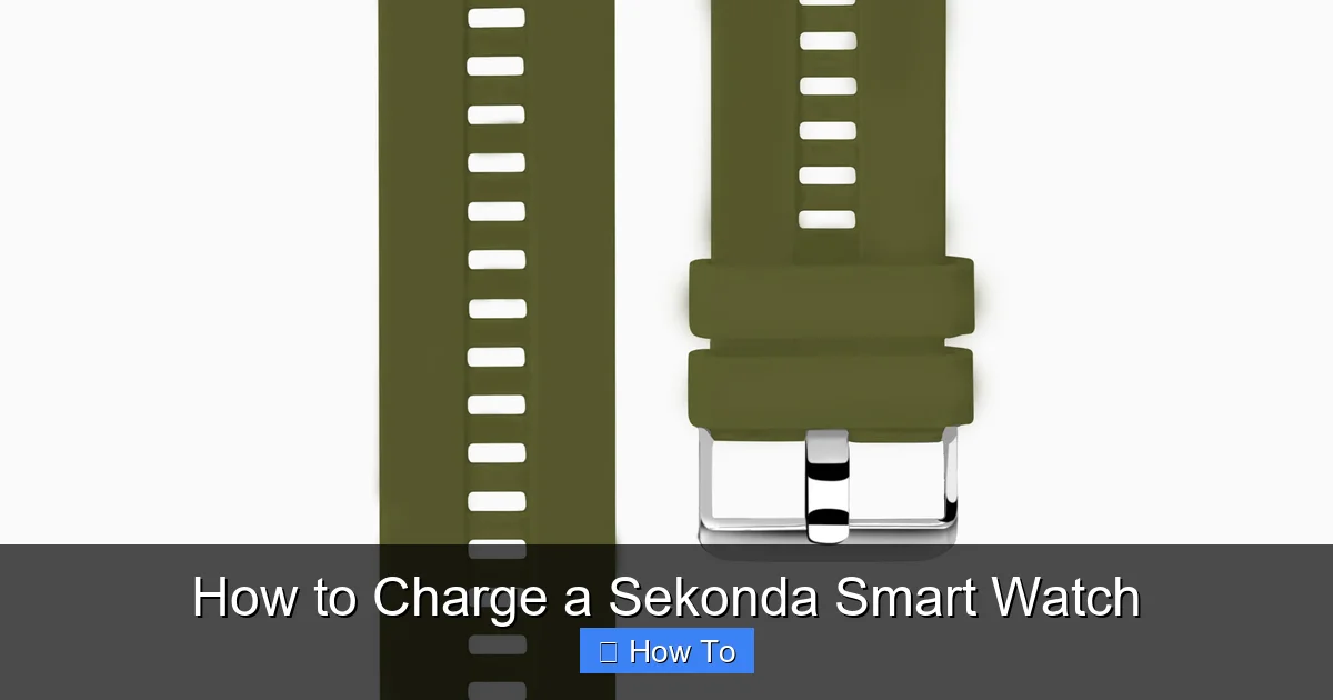 How to Charge a Sekonda Smart Watch