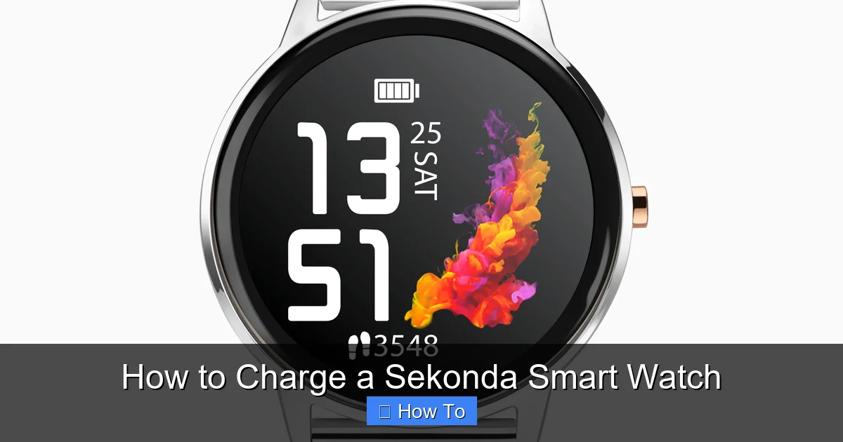 How to Charge a Sekonda Smart Watch