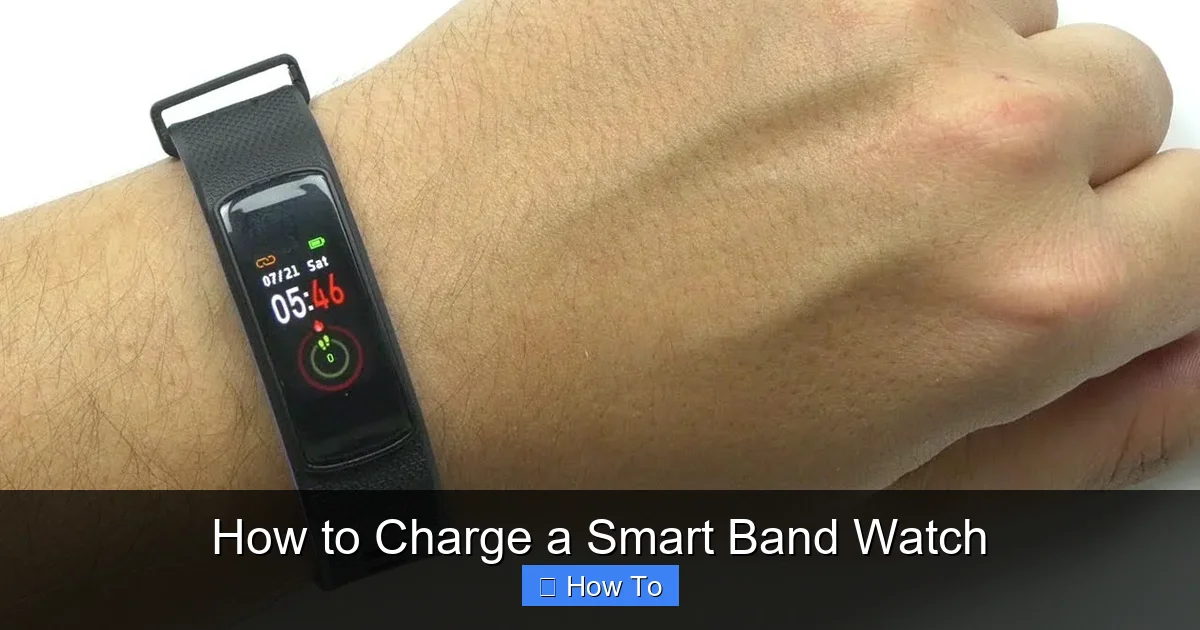 How to Charge a Smart Band Watch