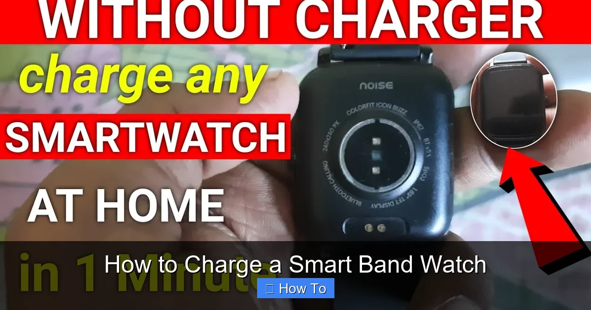 How to Charge a Smart Band Watch