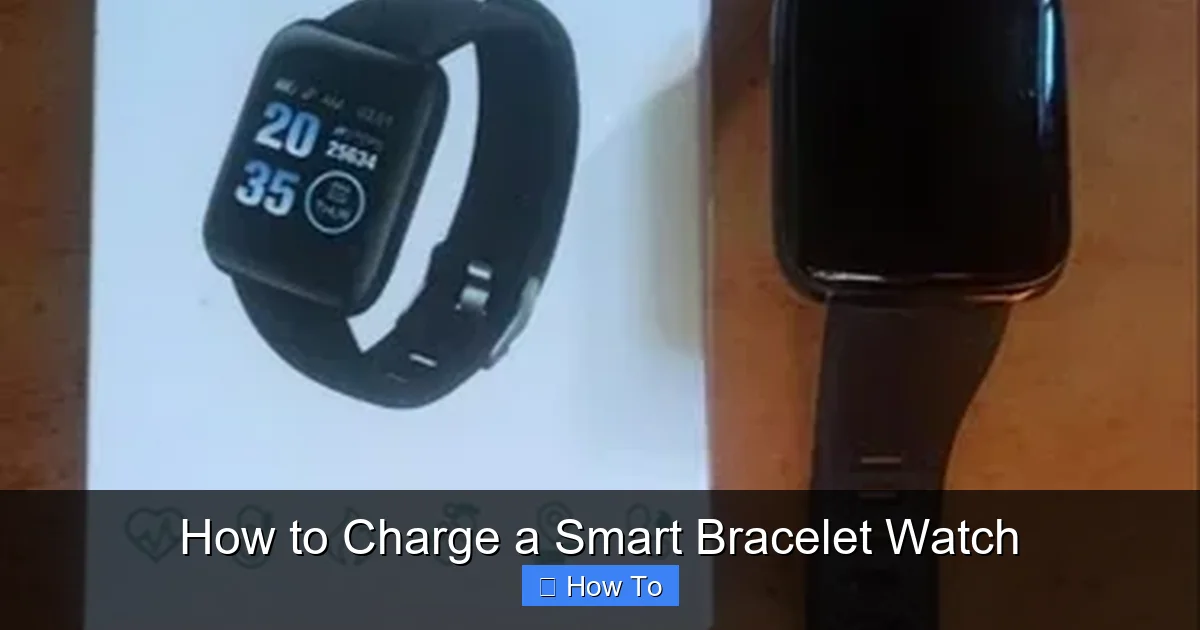 How to Charge a Smart Bracelet Watch