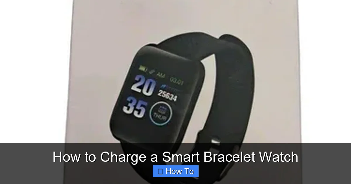 How to Charge a Smart Bracelet Watch
