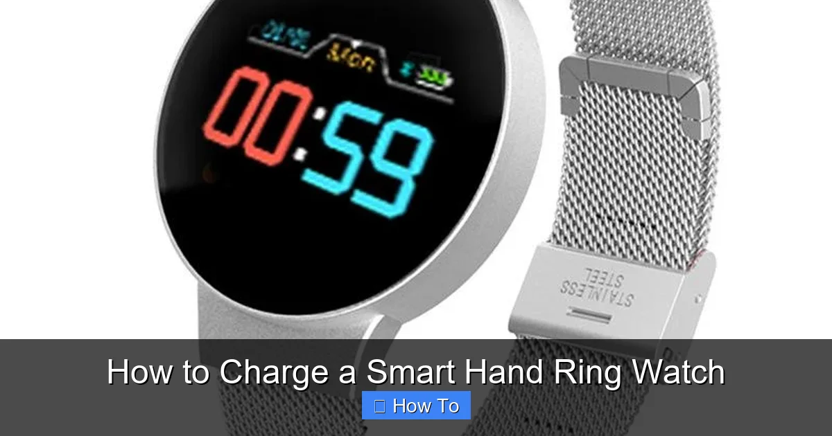 How to Charge a Smart Hand Ring Watch