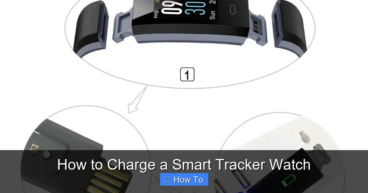 How to Charge a Smart Tracker Watch