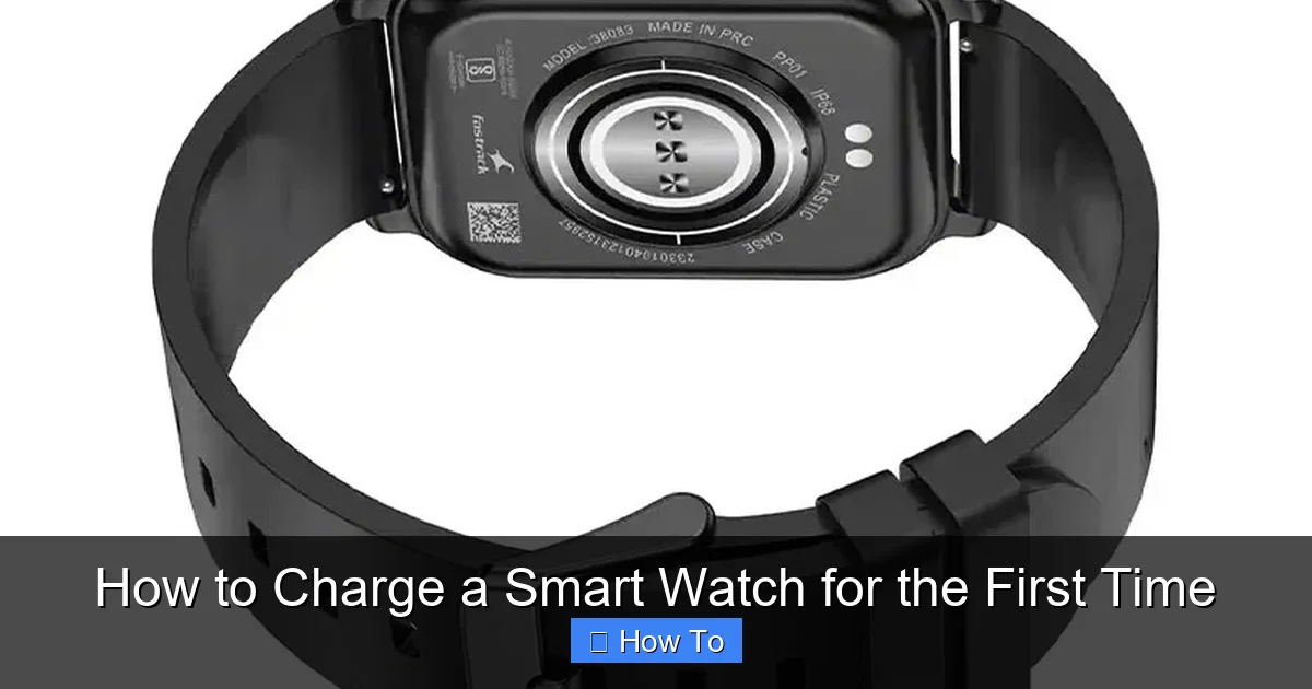 How to Charge a Smart Watch for the First Time
