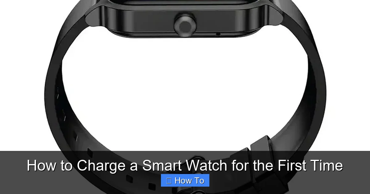 How to Charge a Smart Watch for the First Time