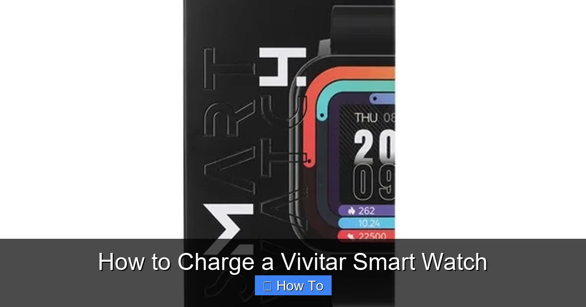 How to Charge a Vivitar Smart Watch