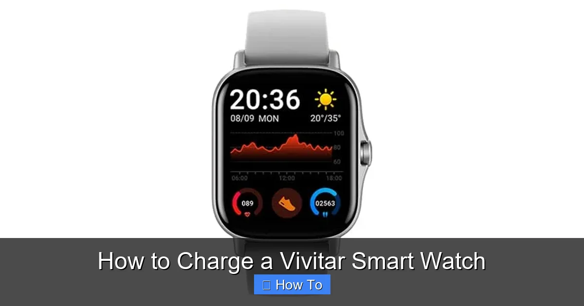 How to Charge a Vivitar Smart Watch