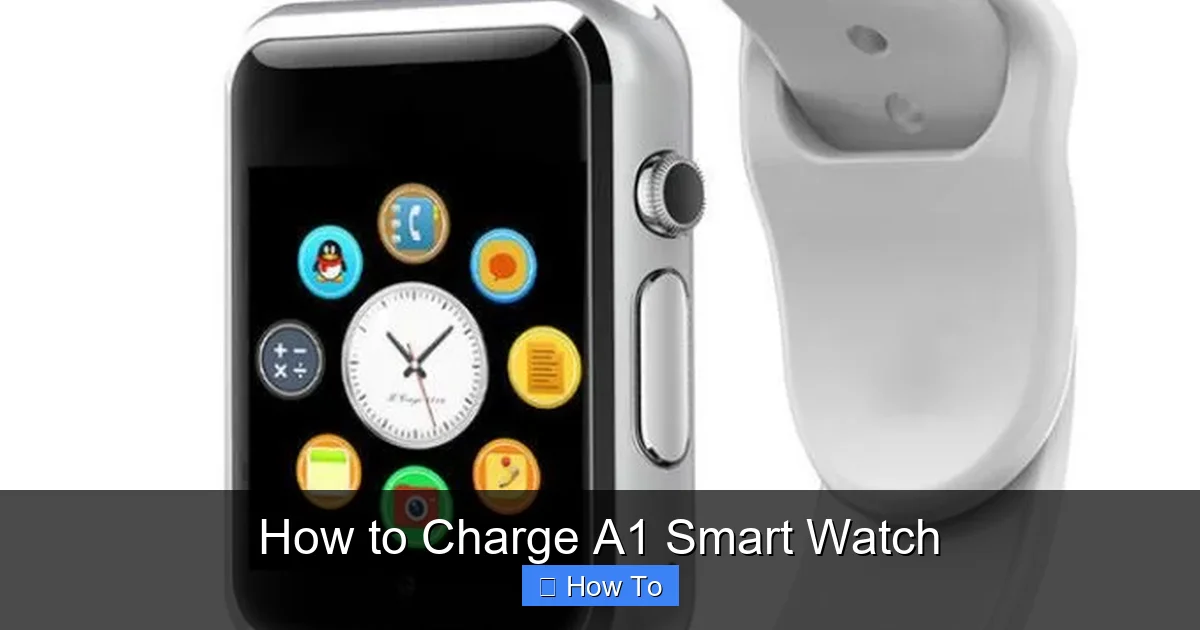 How to Charge A1 Smart Watch