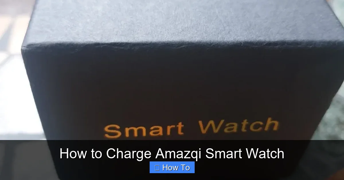 How to Charge Amazqi Smart Watch