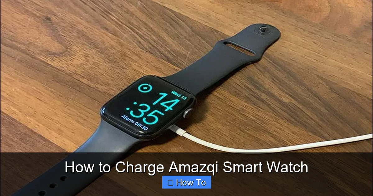 How to Charge Amazqi Smart Watch