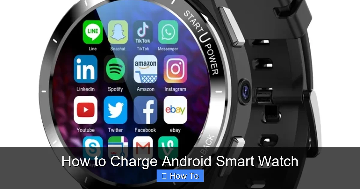 How to Charge Android Smart Watch
