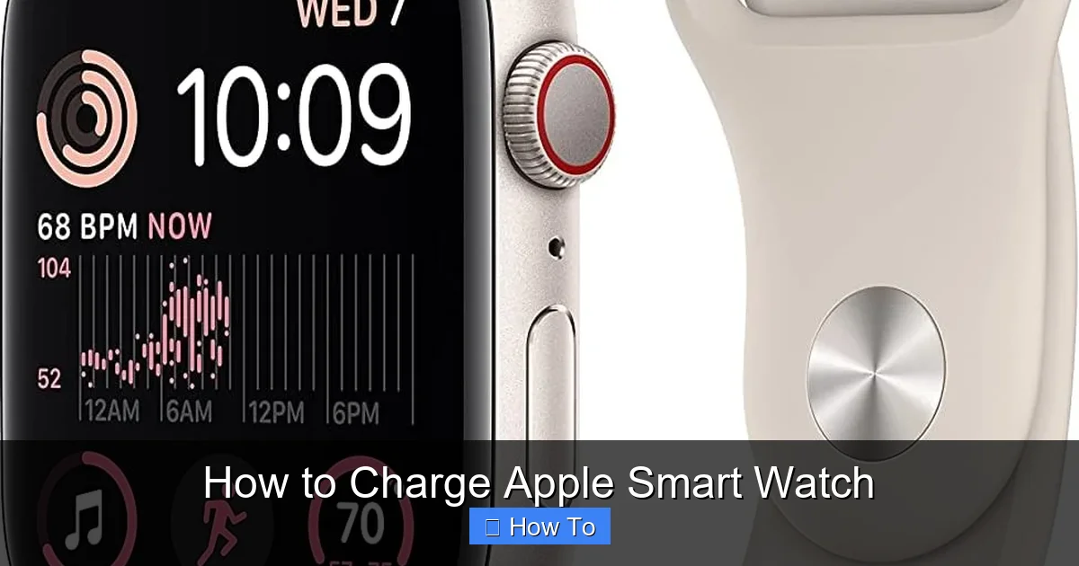 How to Charge Apple Smart Watch