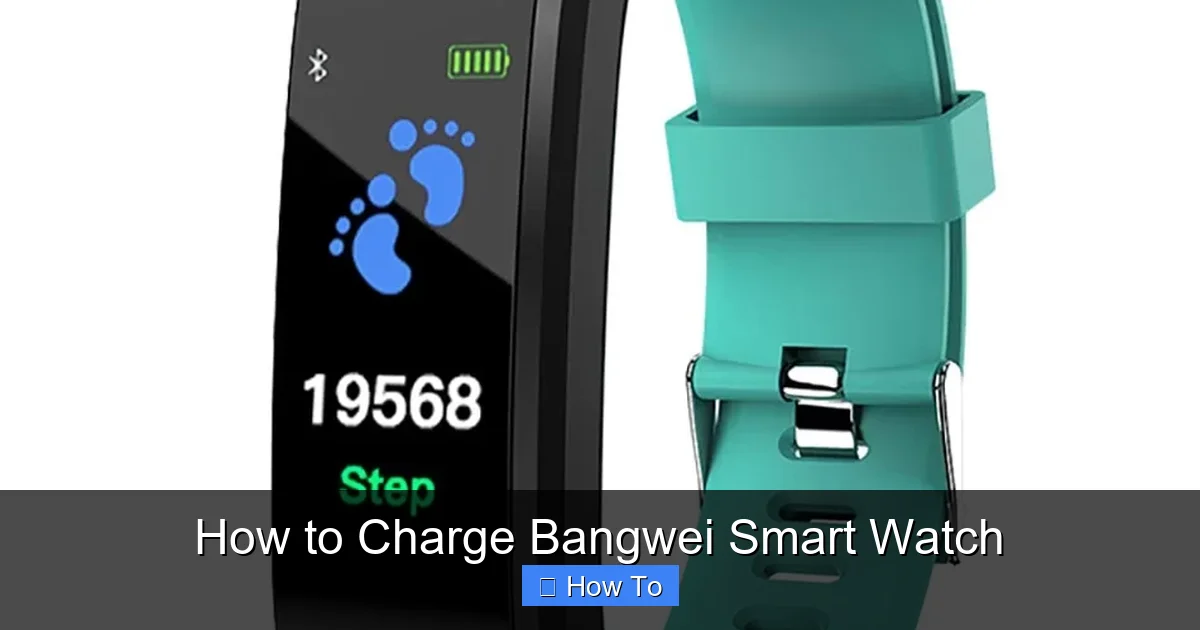 How to Charge Bangwei Smart Watch