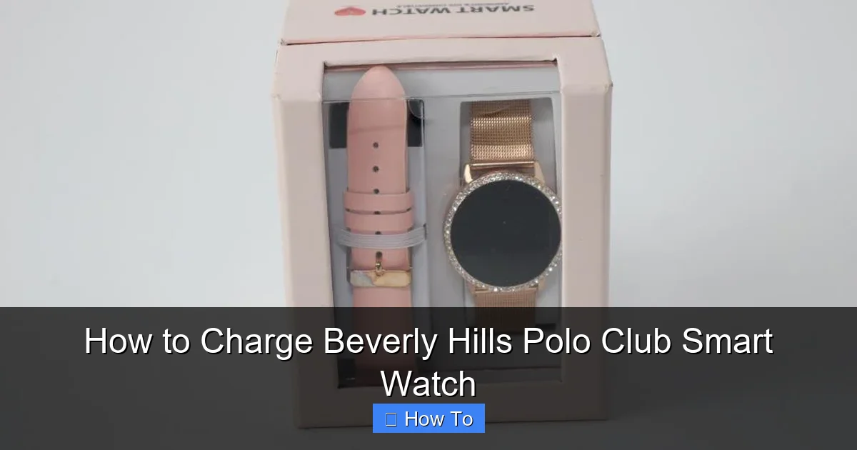 How to Charge Beverly Hills Polo Club Smart Watch