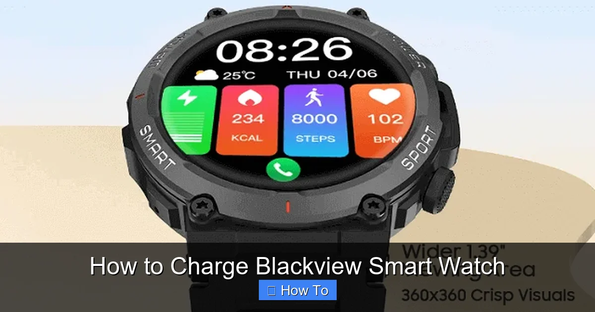 How to Charge Blackview Smart Watch