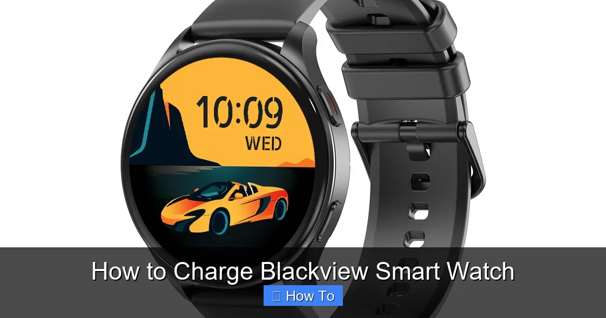 How to Charge Blackview Smart Watch