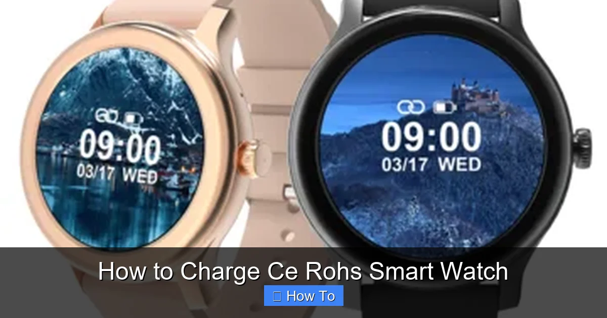 How to Charge Ce Rohs Smart Watch