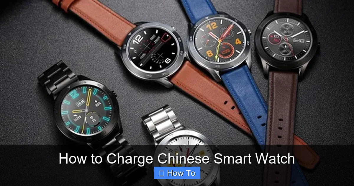 How to Charge Chinese Smart Watch