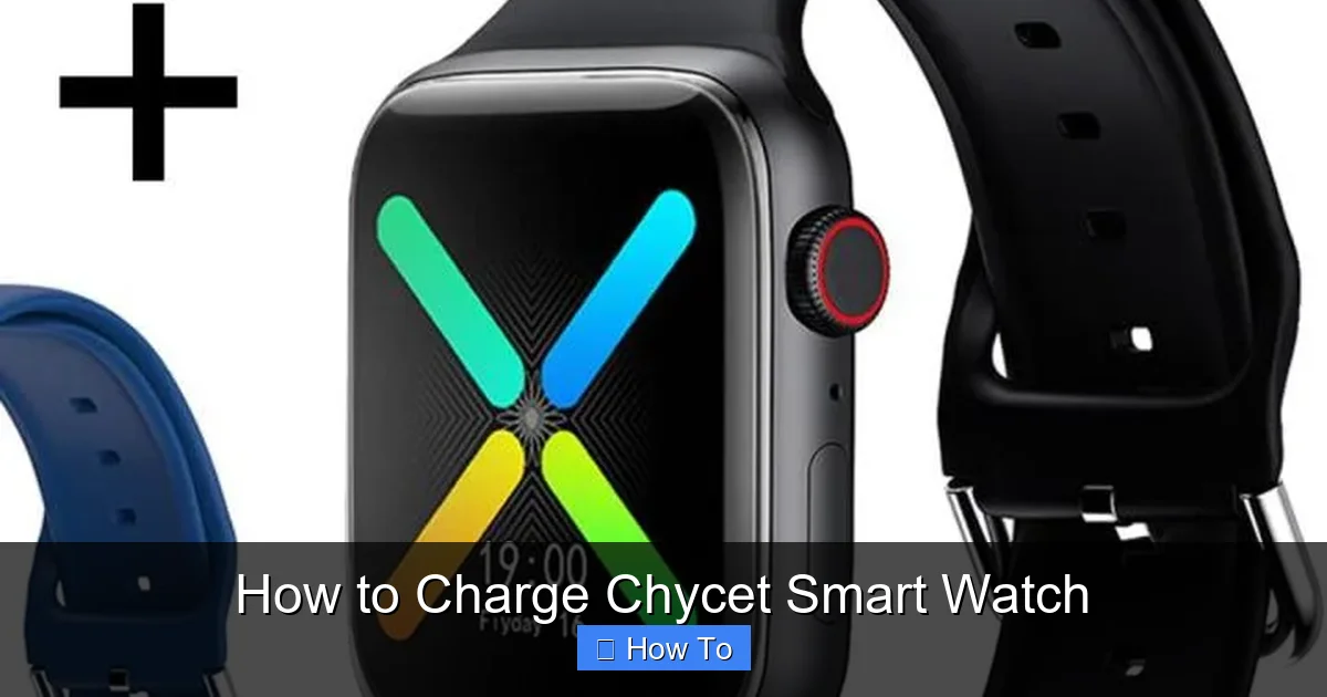 How to Charge Chycet Smart Watch