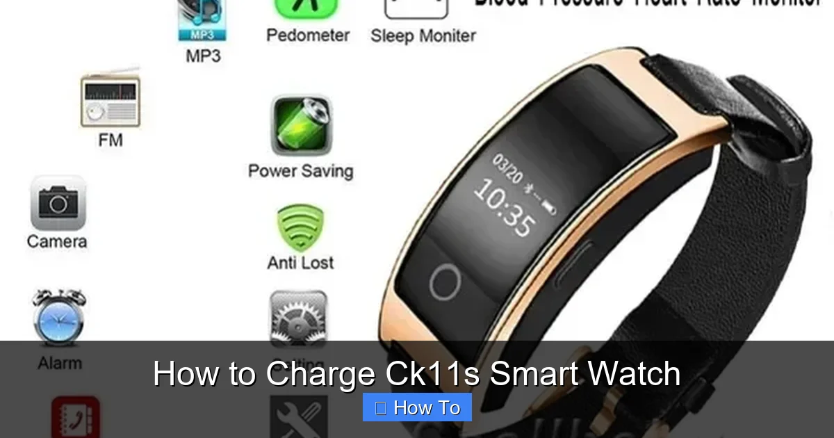 How to Charge Ck11s Smart Watch