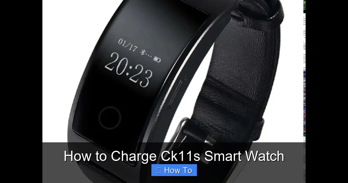 How to Charge Ck11s Smart Watch