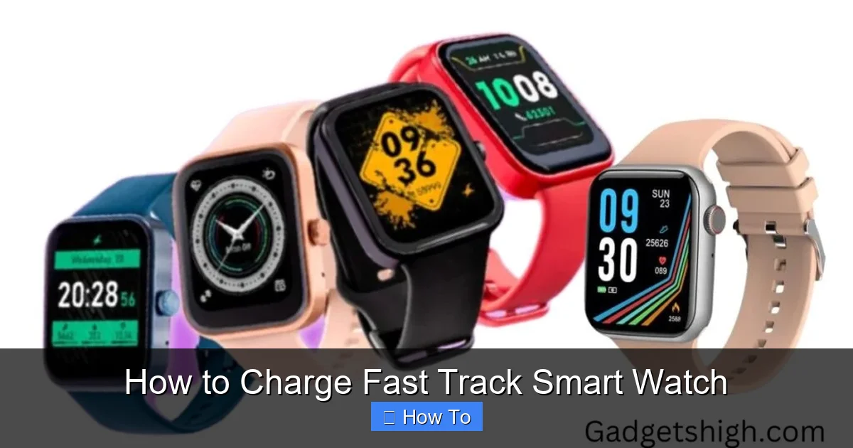 How to Charge Fast Track Smart Watch