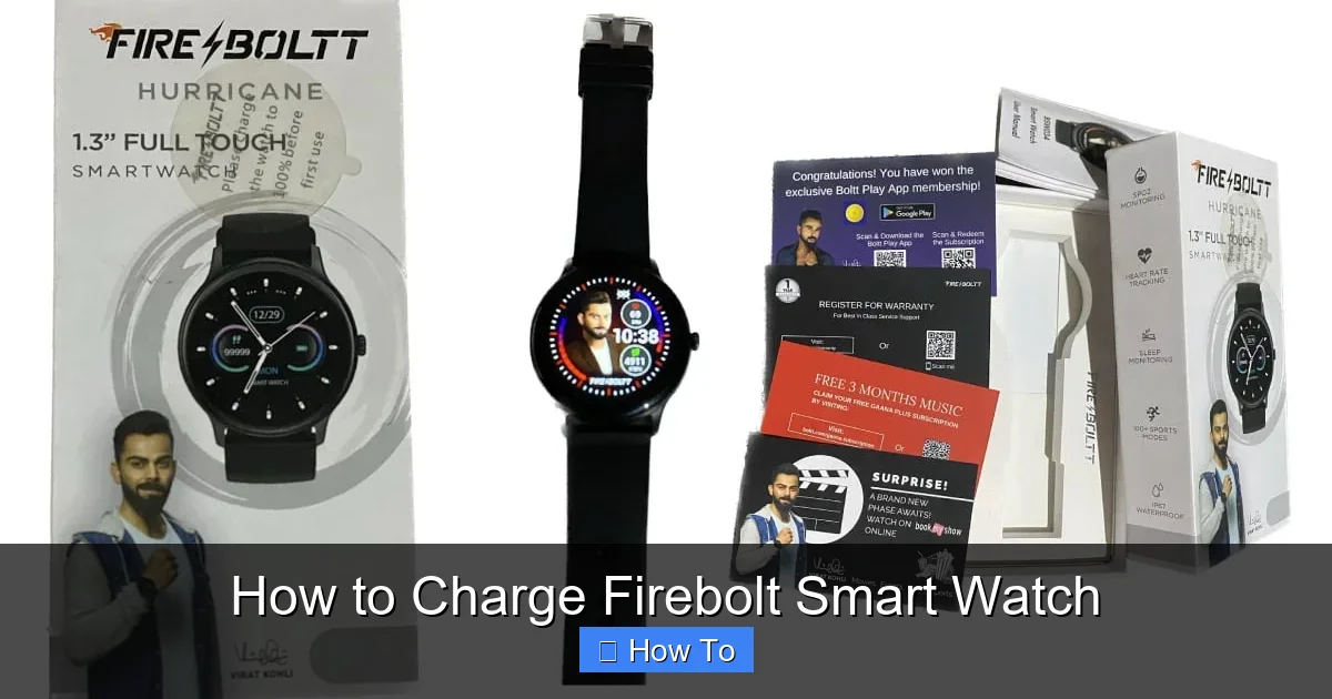 How to Charge Firebolt Smart Watch