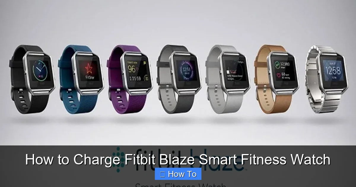 How to Charge Fitbit Blaze Smart Fitness Watch