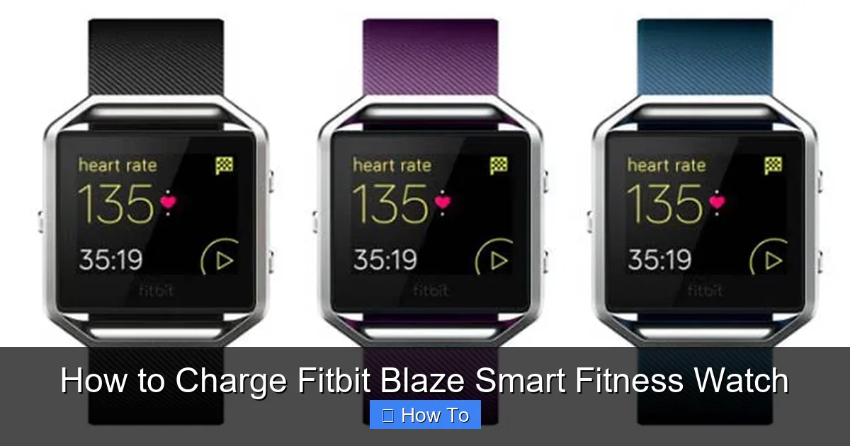 How to Charge Fitbit Blaze Smart Fitness Watch