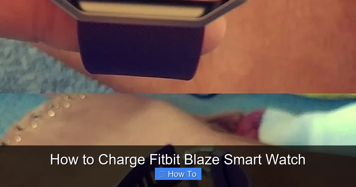 How to Charge Fitbit Blaze Smart Watch