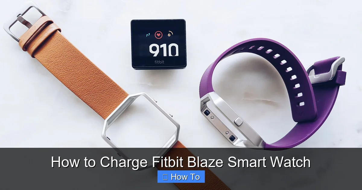 How to Charge Fitbit Blaze Smart Watch