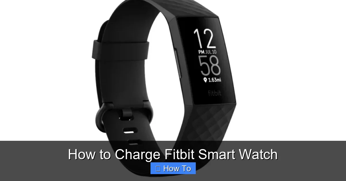 How to Charge Fitbit Smart Watch