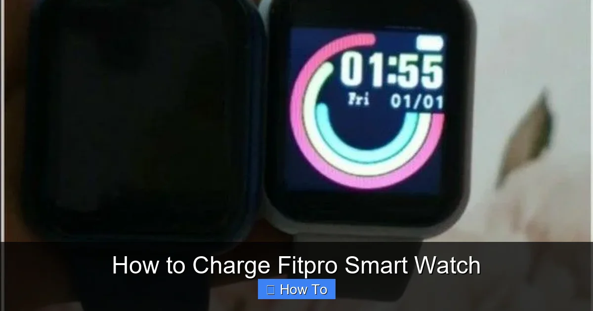How to Charge Fitpro Smart Watch