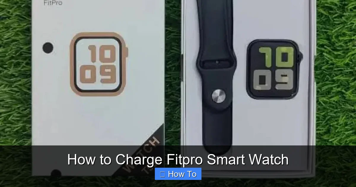 How to Charge Fitpro Smart Watch