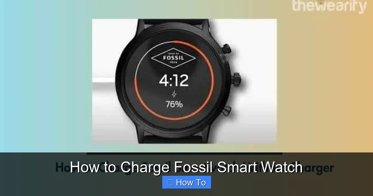 How to Charge Fossil Smart Watch
