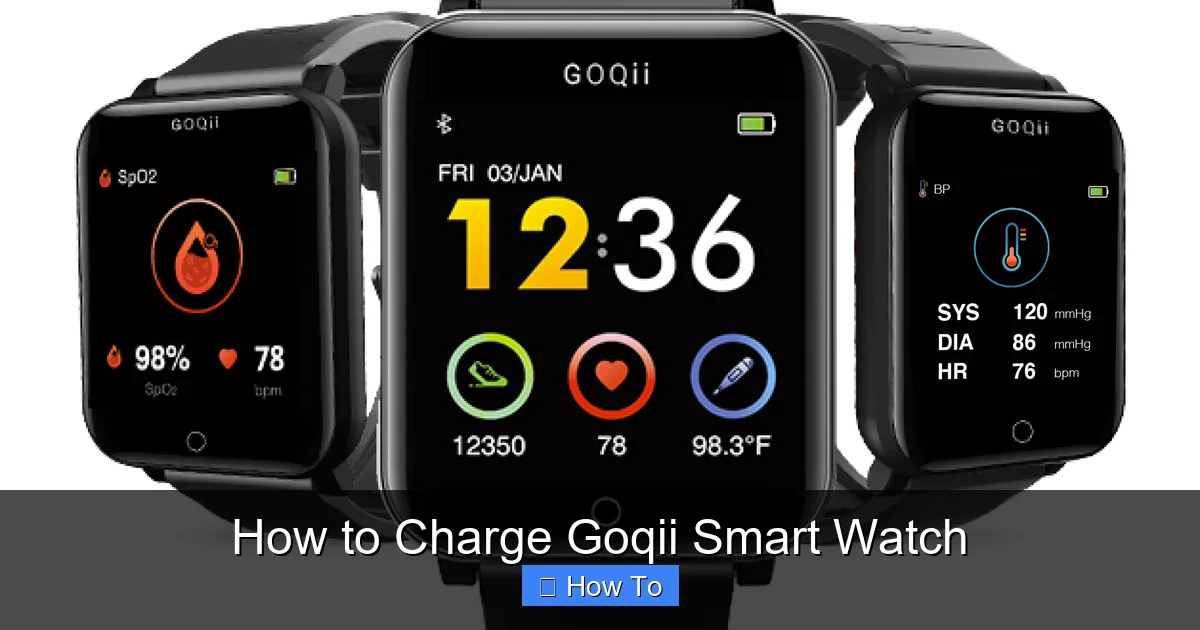 How to Charge Goqii Smart Watch