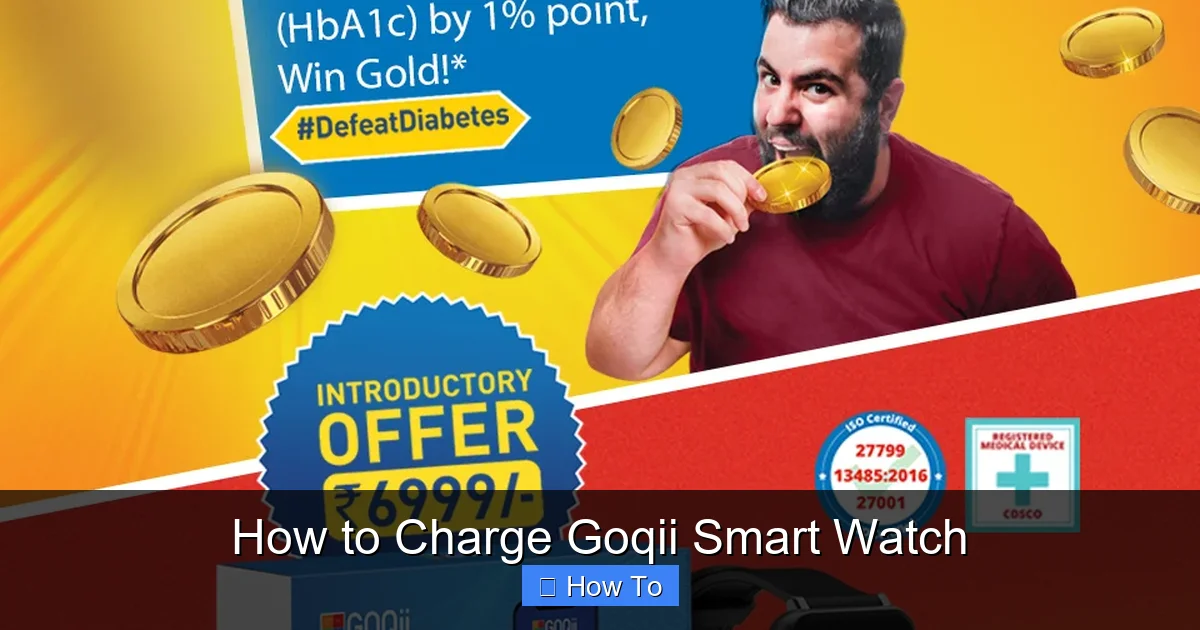 How to Charge Goqii Smart Watch