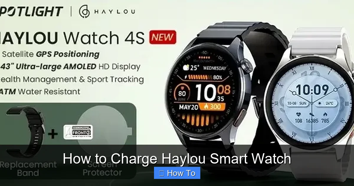 How to Charge Haylou Smart Watch